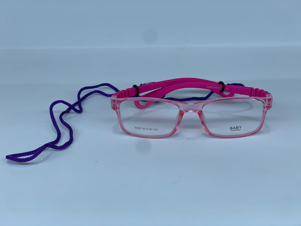 Dark Pink Color Kids Frame Full Flexible + Screen Glass