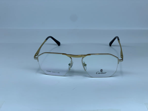 CARTIER Rimless Golden Frame